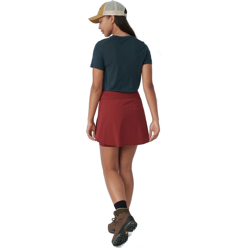 Fjällräven Abisko Midsummer Skort EU 36 US 27 28 4 6 maroon athletic Gorpcore - Picture 2 of 16
